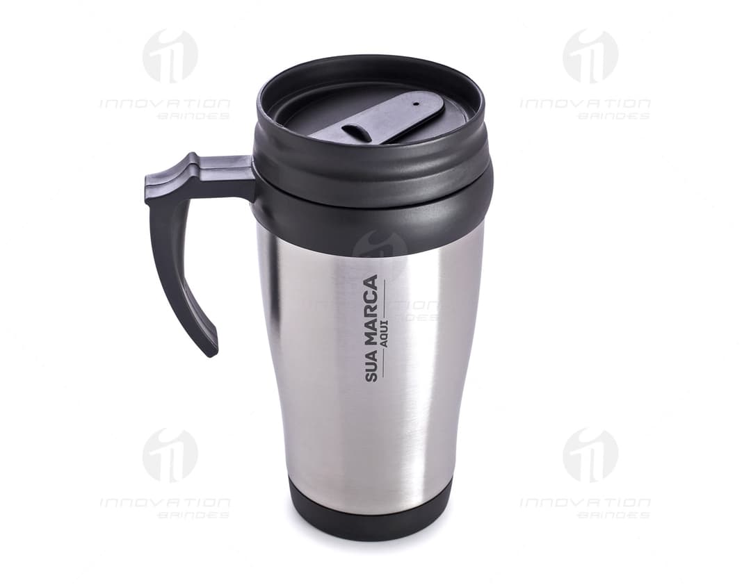 Caneca de metal 400ml - 02, perfeita para desfrutar de suas bebidas favoritas! Feita em alumínio, com design resistente e