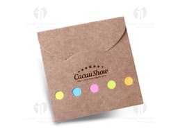 Mini bloco de anotações ecológico, perfeito para sua rotina de trabalho e estudos! Feito em papel reciclado, esse bloco vem