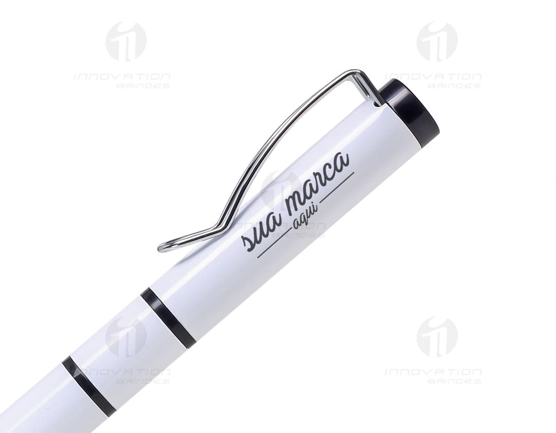 Caneta de metal com marca texto - 01: produto de alta qualidade e durabilidade. Ideal para uso no trabalho ou estudos. Design