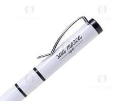 Caneta de metal com marca texto - 01 para brindes corporativos. Ideal para realçar informações importantes e se destacar em