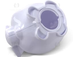 Cofrinho de porquinho em plástico cor-de-rosa, com design de porquinho, ideal para economias e guardar dinheiro.