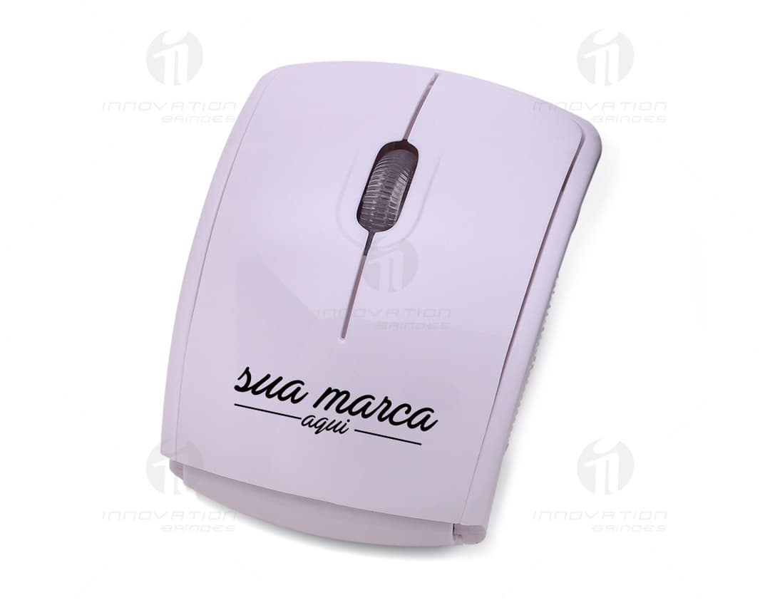 Mouse óptico wireless - 01 para total liberdade de movimento. Tecnologia moderna e design compacto, ideal para uso no
