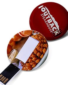 Pen card plástico redondo 4GB - 02, tecnologia moderna e design elegante. Perfeito para armazenar suas informações com
