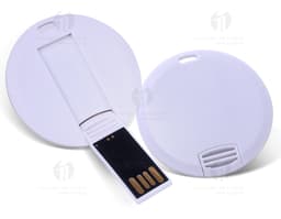 Pen Card Redondo 8GB - 02: Design moderno e funcional para armazenar seus arquivos com praticidade. Feito em material