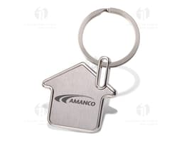 Chaveiro de Metal Casa - 03: Proteja sua casa com estilo e segurança. Este chaveiro de metal resistente é o acessório