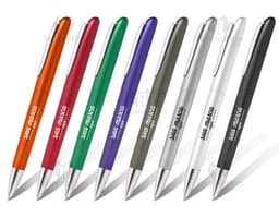 Caneta plástica colorida - 100 unidades: Ferramenta de escrita essencial para escola e escritório. Design moderno e vibrante
