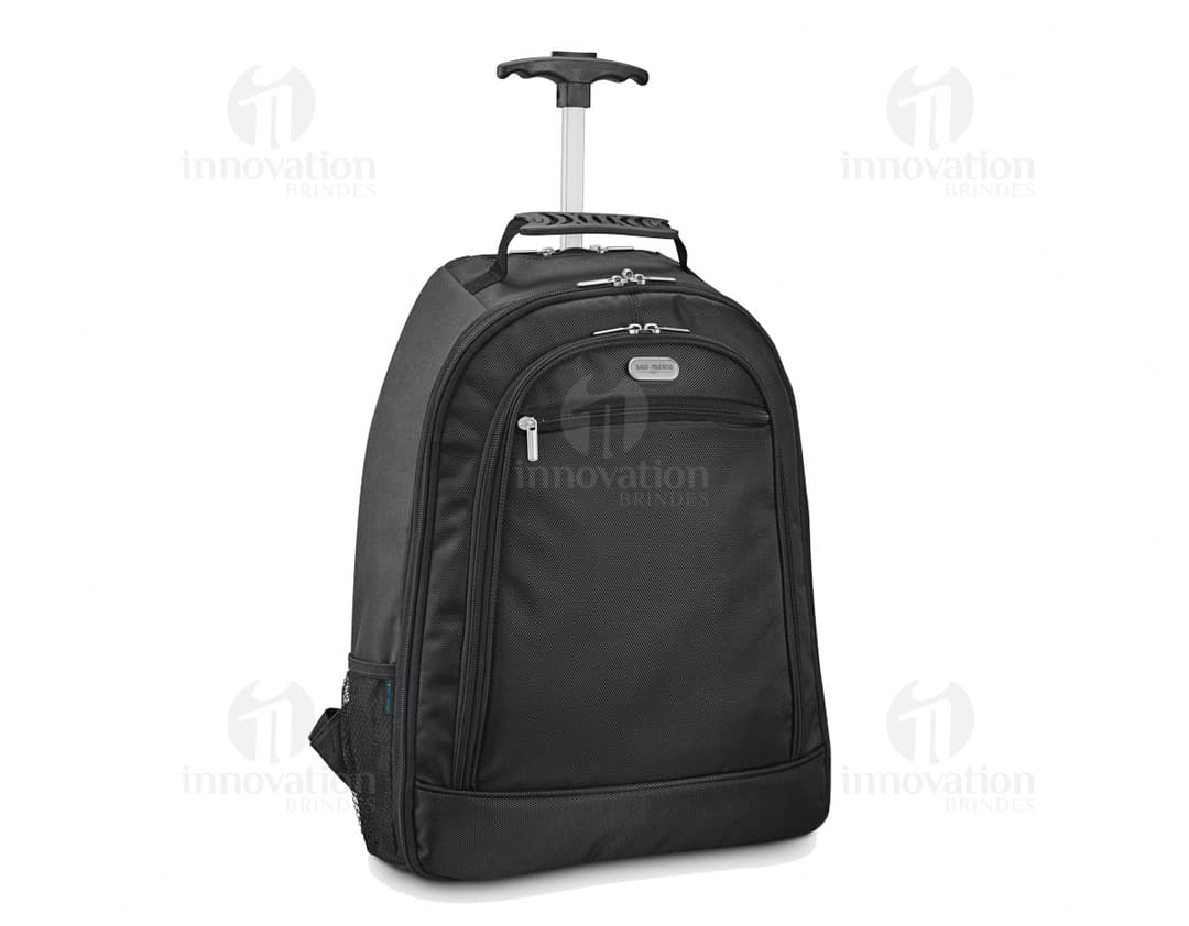 Mochila - 04: Elegância e praticidade para suas viagens de negócios. Feita em couro de alta qualidade, possui design moderno