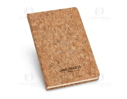 Bloco de anotações de cortiça vintage para escrita criativa e detalhada. Perfeito para escritório ou estúdio, com textura