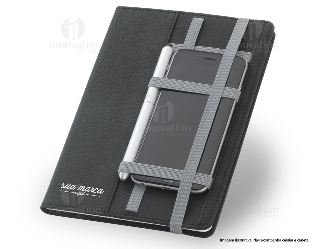 Bloco de Anotações em Couro - Organize suas ideias com elegância e praticidade! Perfeito para reuniões de negócios, estudos e