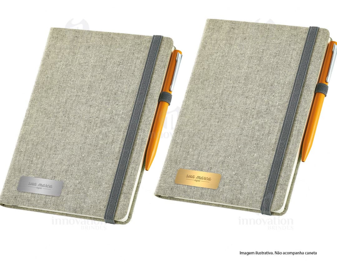 Bloco de anotações de capa dura perfeito para o seu escritório. Organize suas ideias e finanças com estilo e elegância. Feito