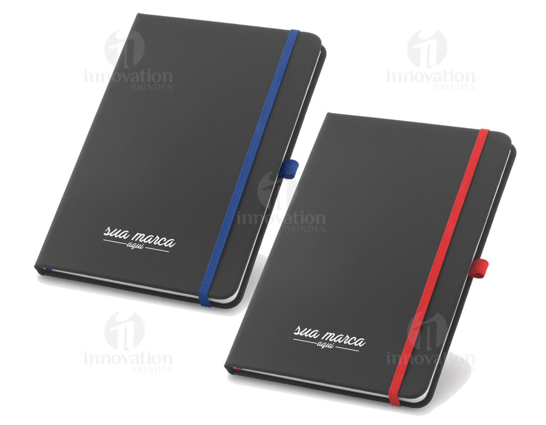 Bloco de anotações em couro - Perfeito para organizar suas ideias e tarefas. Ideal para uso pessoal ou profissional. Moderno