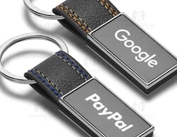 Chaveiro de metal para guardar seus dados e manter sua chave USB sempre à mão. Prático e moderno, ideal para manter seus