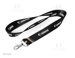 Cordão para crachá com mosquetão, ideal para identificação e segurança no trabalho. Feito em material resistente e durável