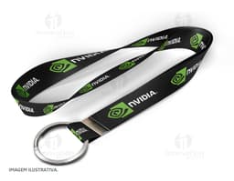 Cordão para Crachá com Argola: Acessório de Metal Resistente e Moderno para Identificação Este cordão para crachá com argola