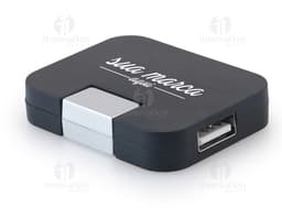 Hub com USB 03: Conecte todos os seus dispositivos eletrônicos em um só lugar! Este hub moderno e prático oferece conexões