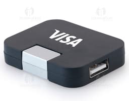 Hub com USB - 03: Tecnologia moderna para conexão de dispositivos eletrônicos. Ideal para armazenar e transferir dados com
