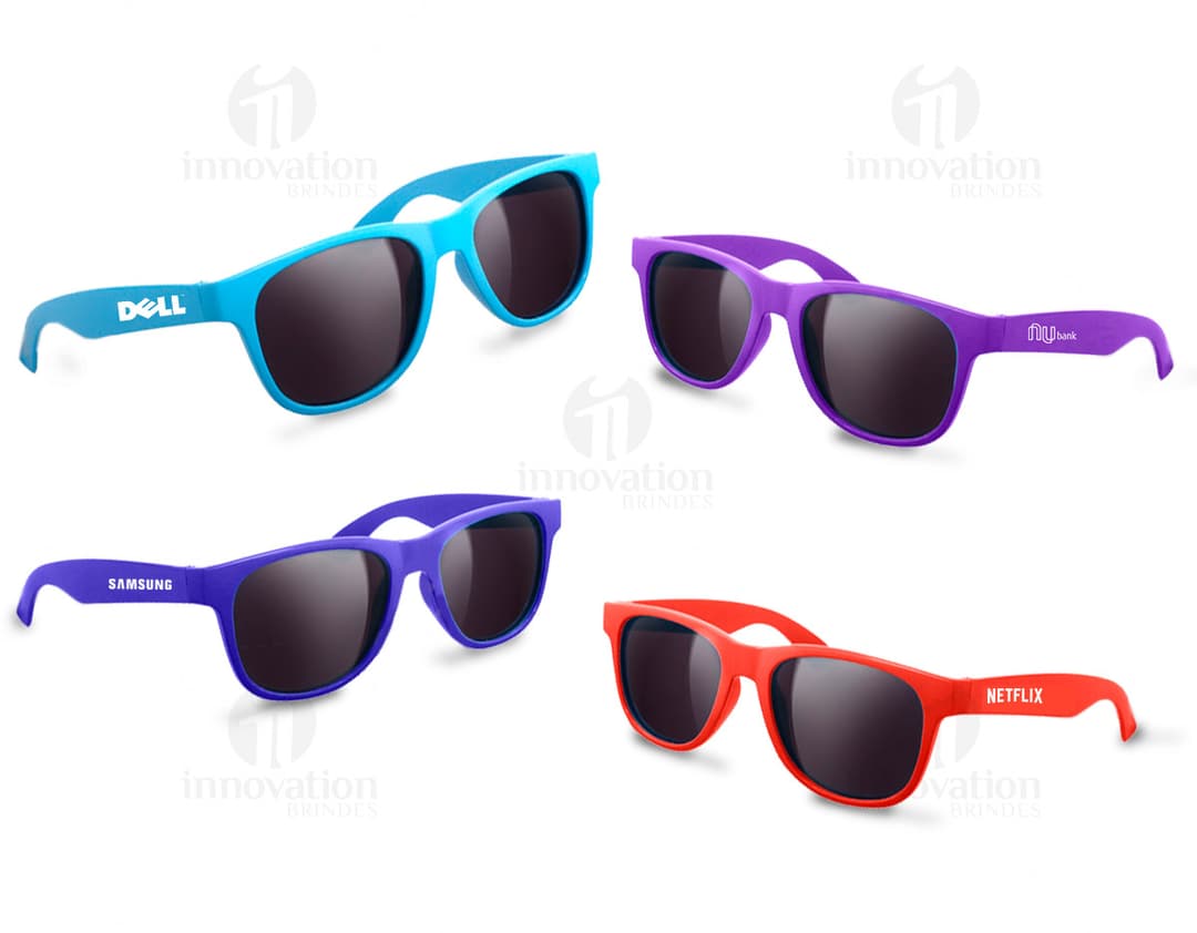 Óculos de sol modernos e estilosos para proteger seus olhos do sol. Com design elegante e cores vibrantes, esses óculos são a