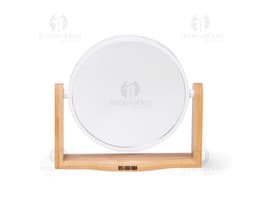 ESPELHO REDONDO C BASE BAMBU