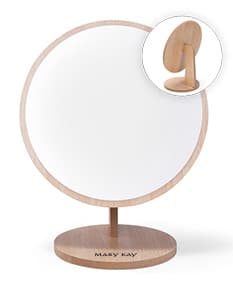 Espelho de Mesa Plástico em estilo cartoon 3D, com design de objeto símbolo de negócios. O produto é vazio e feito de