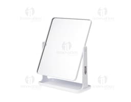 Espelho de Mesa Plástico em um escritório moderno com notebook, videodisk, computer, business, blank, 3d, technology