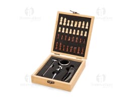 XADREZ COM KIT VINHO 4 PEÇAS