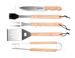 KIT CHURRASCO C 5 PEÇAS NA MALETA