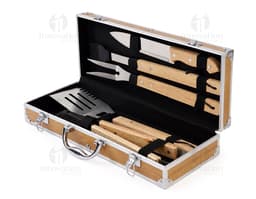KIT CHURRASCO C 5 PEÇAS NA MALETA