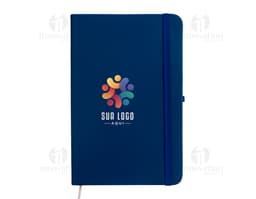 Planner Permanente Emborrachado com capa protetora preta, design moderno, espaço em branco para organização de informações