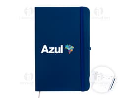 Planner Permanente Emborrachado com capa protetora preta, design moderno, espaço em branco para organização de informações