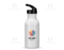 Garrafa de Squeeze Inox 450ml transparente, saudável e refrescante, feita de plástico, com tampa, ideal para água, sucos ou