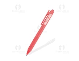 Caneta plástica marrom e amarela, objeto de escrita, instrumento de trabalho, utensílio de carpinteiro, feito de plástico