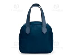 Bolsa térmica de 6 litros em couro marrom, elegante e moderna, com alça ajustável, zíper moderno, bolsos para armazenamento
