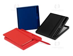 Kit Executivo 2 Peças com notebook, binder, blank, book, paper, protective covering, office, empty, document, business, page
