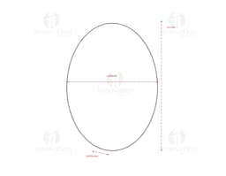 ESPELHO ADESIVO ACRÍLICO OVAL