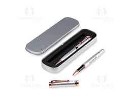 CONJUNTO C 2 CANETAS DE METAL