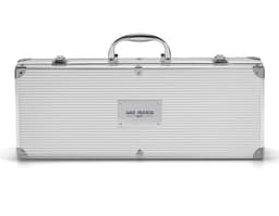 Kit Churrasco em Maleta de Alumínio - Ideal para viagens, churrascos e passeios de barco. Seguro, prático e elegante. Leve o