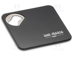 Porta Copos Preto Moderno para Escritório e Home Office - Design Elegante e Prático para Apoiar sua Bebida.