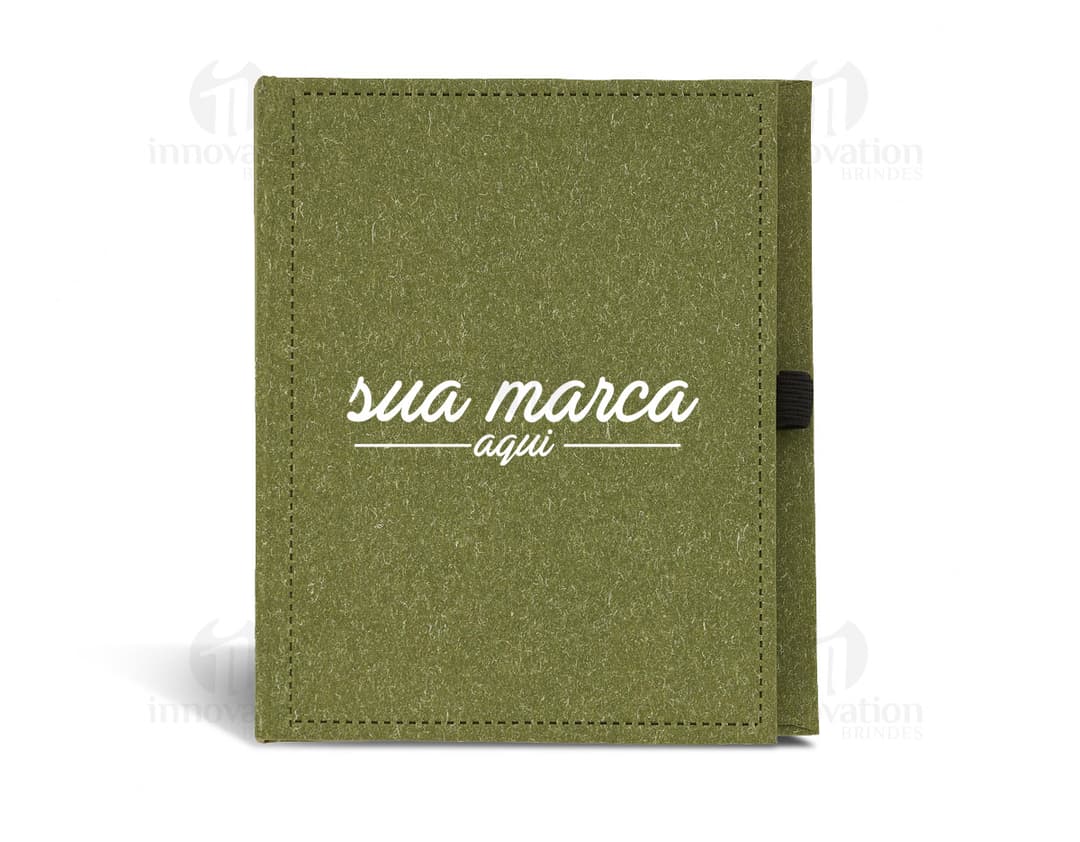 Bloco de anotações 13,5 x11,5 cm em couro sintético vintage. Perfeito para manter suas ideias sempre por perto, com muito