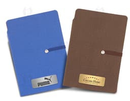 Bloco de anotações de couro sintético de alta qualidade para manter seus negócios organizados. Ideal para reuniões, viagens e