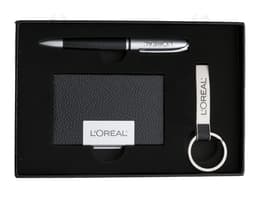 Kit executivo 3 peças para quem busca sofisticação e praticidade no dia a dia. Composto por itens de alta qualidade, ideais