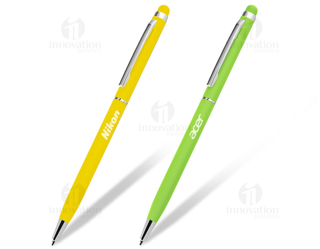 Caneta de metal touch - Ideal para escrita suave e confortável. Perfeita para uso escolar, profissional ou no escritório. Com