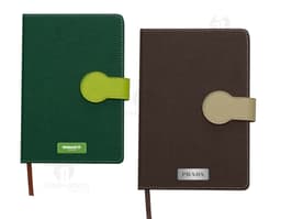 Bloco de anotações elegante e prático, ideal para organizar suas ideias e tarefas. Com design em couro e espaço em branco