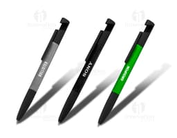 Caneta de metal escrita fina em papel preto para negócios e escritório. Ferramenta de escrita elegante e durável para o