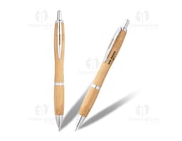 Caneta de bambu esferográfica - Ideal para escrita e desenho, nossa caneta de bambu esferográfica é uma opção eco-friendly