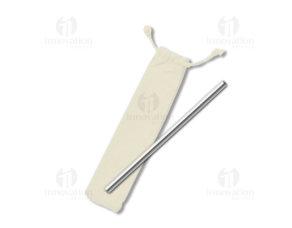 Bolsa para Canudo de Metal - Proteja seu canudo de metal com essa bolsa prática e elegante. Feita em couro sintético, mantém