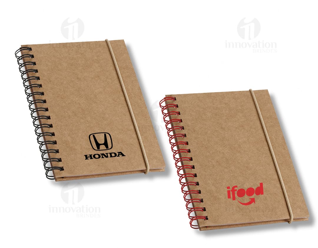 Bloco de anotações vintage em papel kraft com design retro. Ideal para organização no escritório ou na escola. Dê um toque