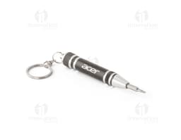 Kit mini ferramentas composto por diversos dispositivos, instrumentos musicais, equipamentos acústicos e objetos de metal e