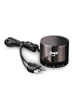 Caixa de som com microfone de alta tecnologia, perfeita para suas apresentações profissionais ou momentos de lazer. Design moderno em metal prateado, com regulador de volume e controle de eco. Garanta já a sua! Acesse nosso site e confira.