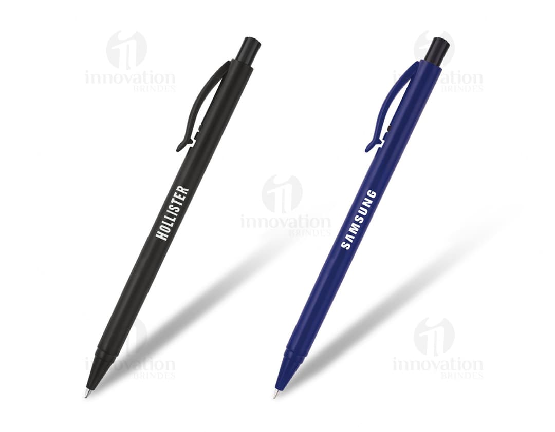 Caneta Plástica Esferográfica: Ideal para o seu escritório, estudo ou trabalho. Escrita suave e durável. Perfeita para
