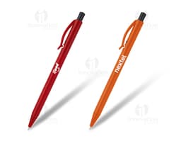 Caneta plástica esferográfica de carga seca - Ferramenta de escrita ideal para o escritório, escola e negócios. Design preto